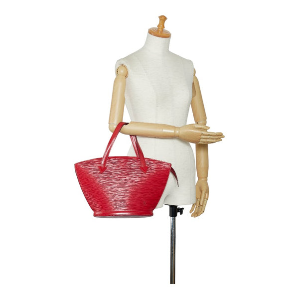 ルイ ヴィトン エピ サンジャック ロングショルダー トートバッグ M52337 カスティリアンレッド レザー レディース LOUIS VUITTON 【中古】