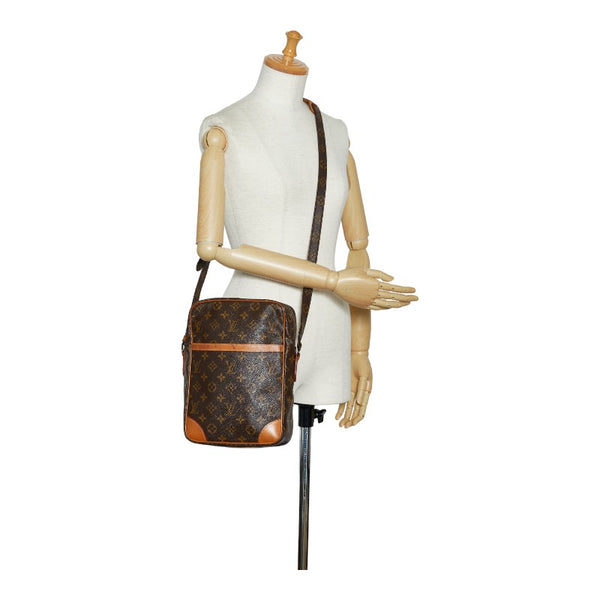 ルイ ヴィトン モノグラム ダヌーブGM ショルダーバッグ M45262 ブラウン PVC レザー レディース LOUIS VUITTON 【中古】