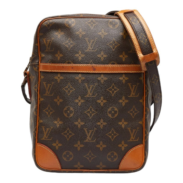 ルイ ヴィトン モノグラム ダヌーブGM ショルダーバッグ M45262 ブラウン PVC レザー レディース LOUIS VUITTON 【中古】