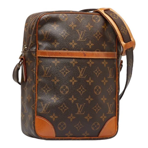 ルイ ヴィトン モノグラム ダヌーブGM ショルダーバッグ M45262 ブラウン PVC レザー レディース LOUIS VUITTON 【中古】