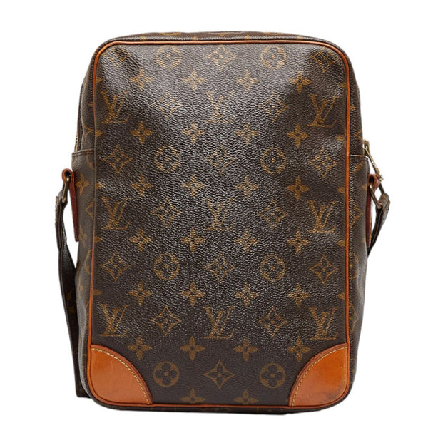 ルイ ヴィトン モノグラム ダヌーブGM ショルダーバッグ M45262 ブラウン PVC レザー レディース LOUIS VUITTON 【中古】