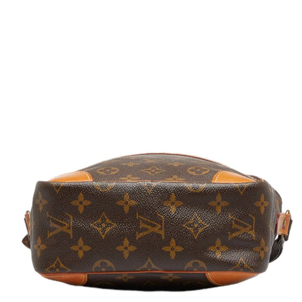 ルイ ヴィトン モノグラム ダヌーブGM ショルダーバッグ M45262 ブラウン PVC レザー レディース LOUIS VUITTON 【中古】