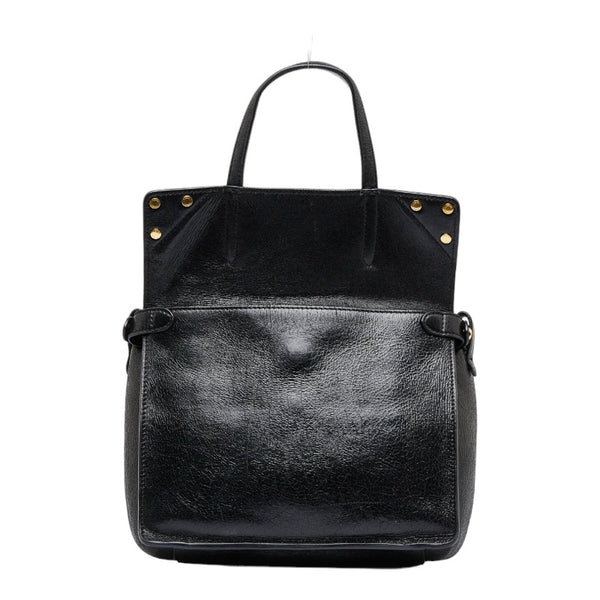 フェンディ フリップ スモール ハンドバッグ ショルダーバッグ 2WAY 8BT302 ブラック ブラウン レザー レディース FENDI 【中古】