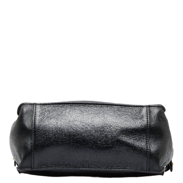 フェンディ フリップ スモール ハンドバッグ ショルダーバッグ 2WAY 8BT302 ブラック ブラウン レザー レディース FENDI 【中古】