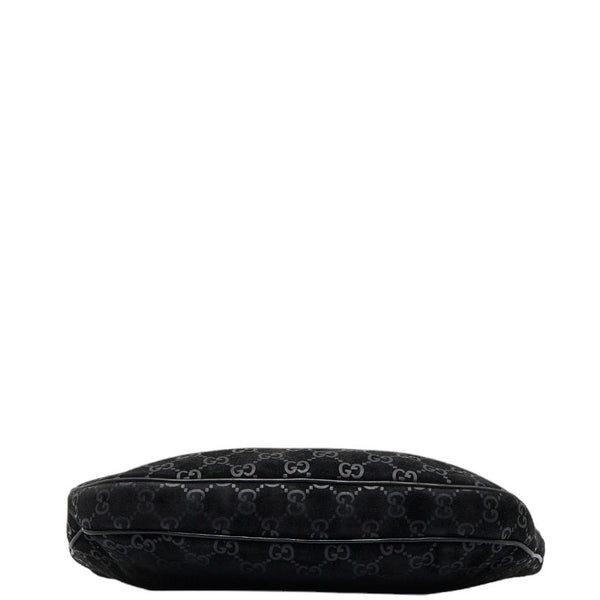 グッチ GG柄 斜め掛け ショルダーバッグ 001 3307 ブラック レザー スエード レディース GUCCI 【中古】
