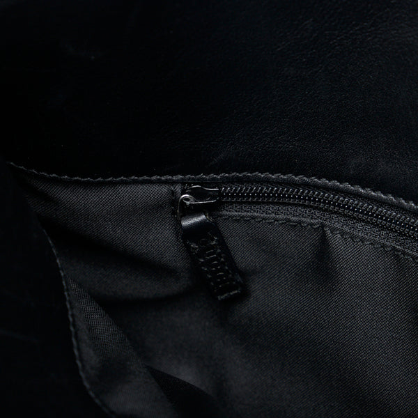 グッチ GG柄 斜め掛け ショルダーバッグ 001 3307 ブラック レザー スエード レディース GUCCI 【中古】