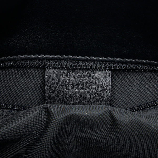 グッチ GG柄 斜め掛け ショルダーバッグ 001 3307 ブラック レザー スエード レディース GUCCI 【中古】