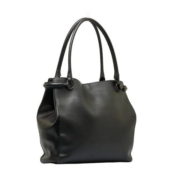 グッチ ホースビット ショルダーバッグ トートバッグ 101346 ブラック レザー レディース GUCCI 【中古】