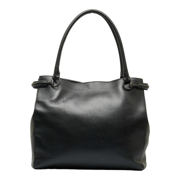 グッチ ホースビット ショルダーバッグ トートバッグ 101346 ブラック レザー レディース GUCCI 【中古】