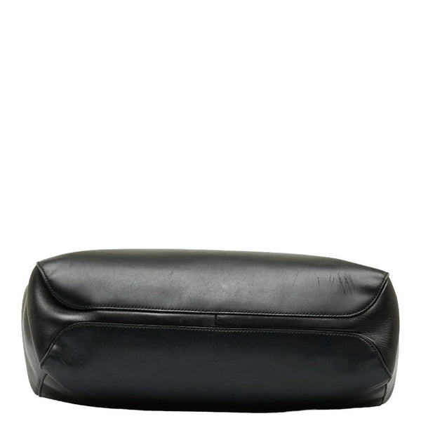 グッチ ホースビット ショルダーバッグ トートバッグ 101346 ブラック レザー レディース GUCCI 【中古】