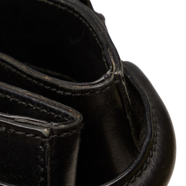 グッチ ホースビット ショルダーバッグ トートバッグ 101346 ブラック レザー レディース GUCCI 【中古】