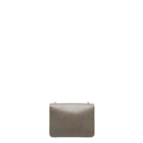 グッチ インターロッキングG チェーン ショルダーバッグ 510304 グレー レザー レディース GUCCI 【中古】