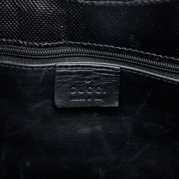 グッチ ジャッキー 型押し  ハンドバッグ ワンショルダーバッグ 002 1067 ブラック レザー レディース GUCCI 【中古】