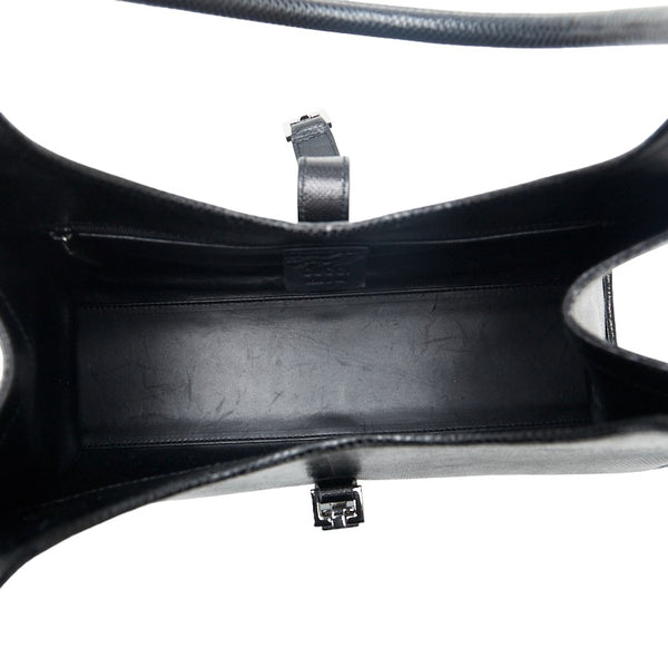 グッチ ジャッキー 型押し  ハンドバッグ ワンショルダーバッグ 002 1067 ブラック レザー レディース GUCCI 【中古】