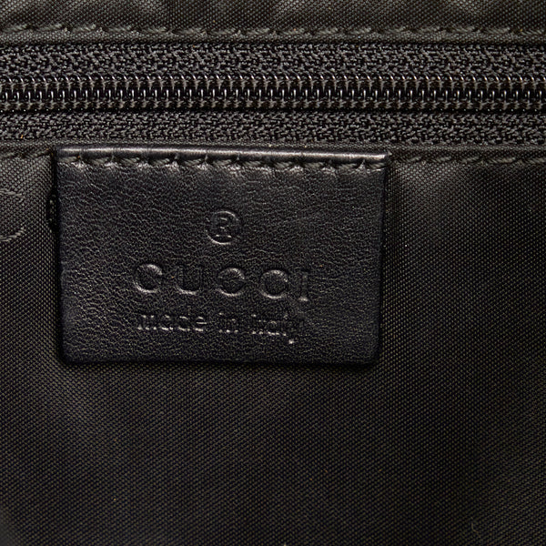 グッチ バンブー ハンドバッグ ショルダーバッグ 2WAY 001 1638 2123 ブラック レザー レディース GUCCI 【中古】