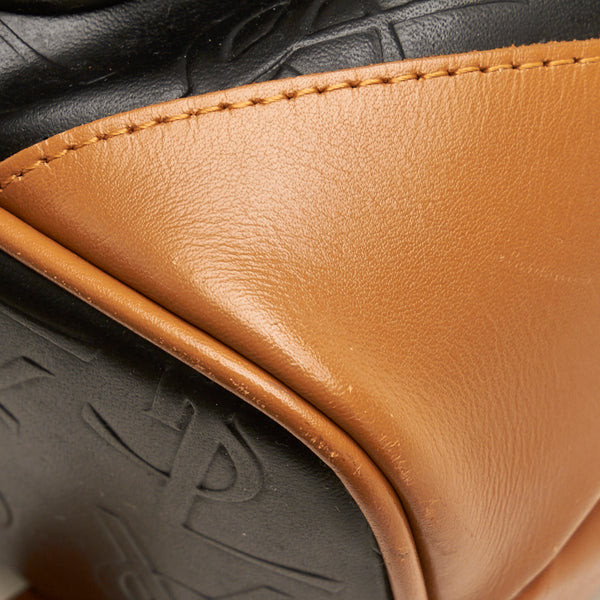 サンローラン モノグラム リュック バックパック ブラック ブラウン レザー レディース SAINT LAURENT 【中古】