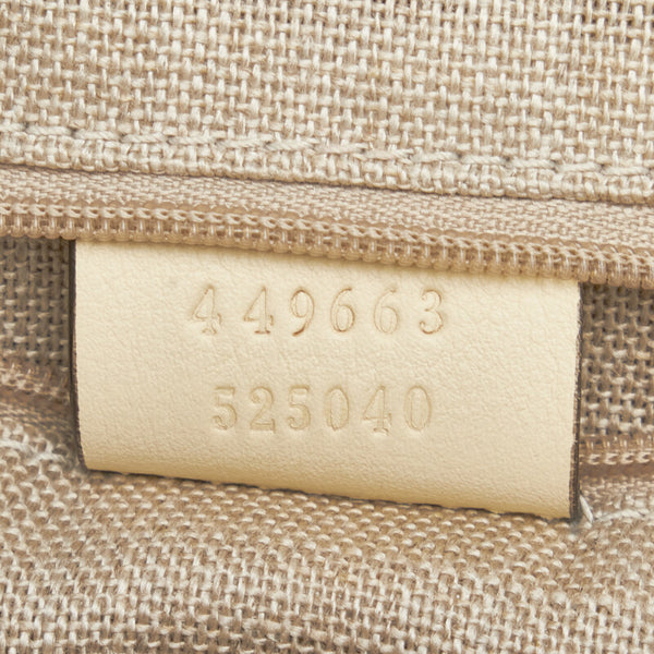 グッチ マイクログッチシマ ハンドバッグ ショルダーバッグ 2WAY 449663 ホワイト レザー レディース GUCCI 【中古】