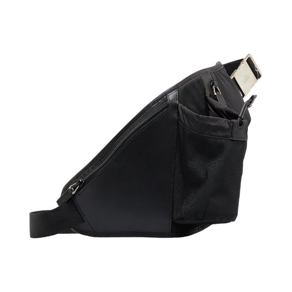 グッチ ボディバッグ ウエストバッグ ショルダーバッグ 018 1611 ブラック ナイロン レザー レディース GUCCI 【中古】