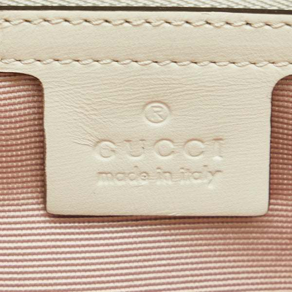 グッチ GGマーモント アリー ラージ ハンドバッグ ショルダーバッグ 550130 オフホワイト レザー レディース GUCCI 【中古】