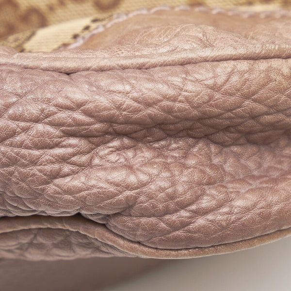 グッチ ニュージャッキー バンブー フリンジ ハンドバッグ ショルダーバッグ 2WAY 246907 ベージュ レザー レディース GUCCI 【中古】