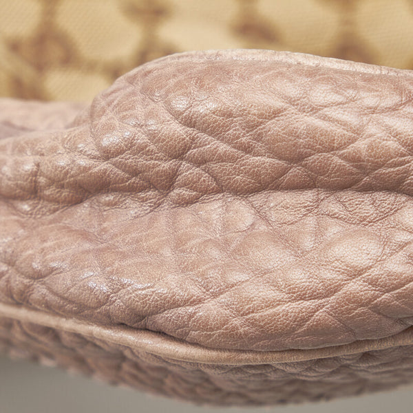 グッチ ニュージャッキー バンブー フリンジ ハンドバッグ ショルダーバッグ 2WAY 246907 ベージュ レザー レディース GUCCI 【中古】