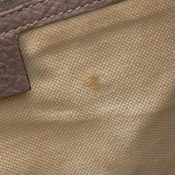 グッチ ニュージャッキー バンブー フリンジ ハンドバッグ ショルダーバッグ 2WAY 246907 ベージュ レザー レディース GUCCI 【中古】