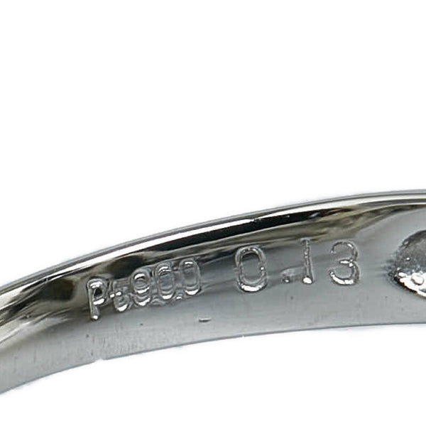 Pt900 プラチナ 黒蝶真珠12.3mm ダイヤ0.12ct リング 指輪 レディース 9.5号 【中古】