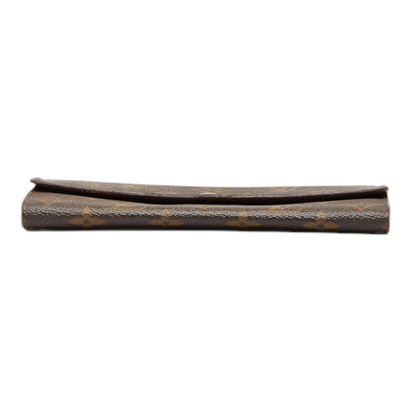 ルイ ヴィトン モノグラム ポシェット ポルト モネ クレディ 長財布 M61725 ブラウン PVC レザー レディース LOUIS VUITTON 【中古】
