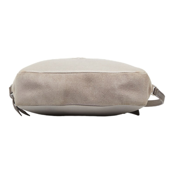 サンローラン ルー タッセル 斜め掛け ショルダーバッグ カメラバッグ 470299 グレー レザー レディース SAINT LAURENT 【中古】