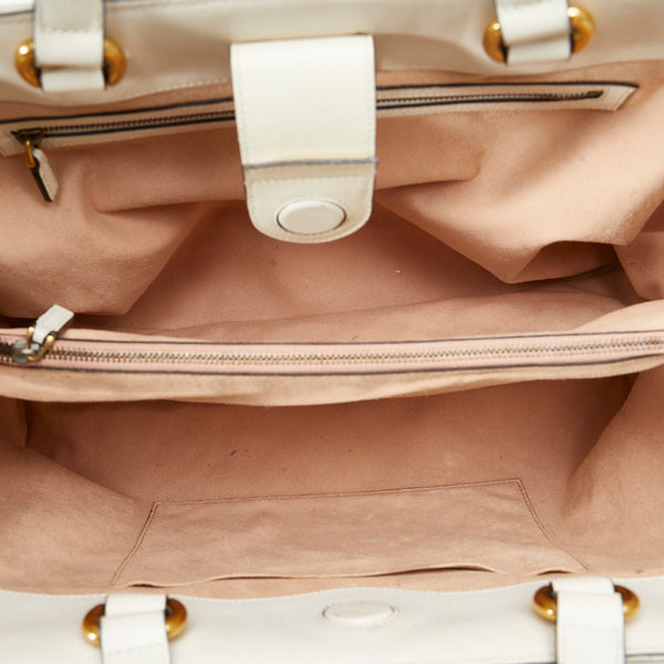 グッチ GGマーモント キルティング ミディアム ハンドバッグ ショルダーバッグ 2WAY 443505 ホワイト レザー レディース GUCCI 【中古】