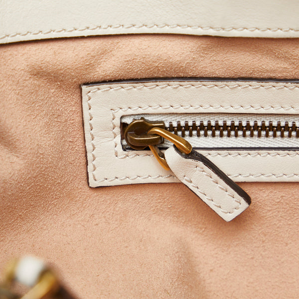 グッチ GGマーモント キルティング ミディアム ハンドバッグ ショルダーバッグ 2WAY 443505 ホワイト レザー レディース GUCCI 【中古】