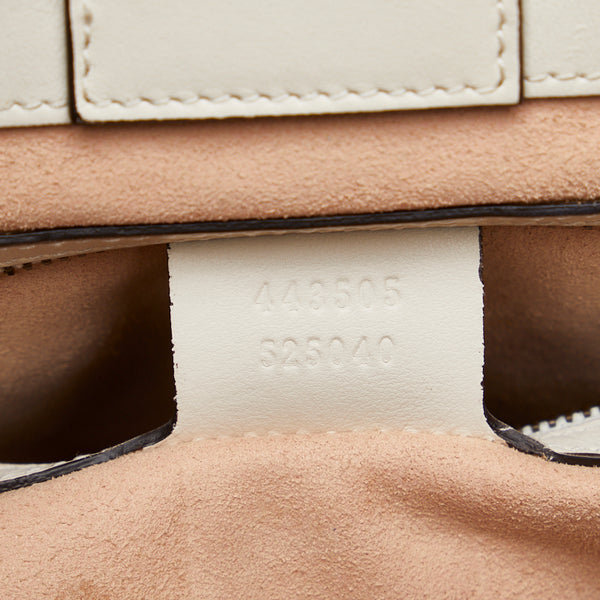 グッチ GGマーモント キルティング ミディアム ハンドバッグ ショルダーバッグ 2WAY 443505 ホワイト レザー レディース GUCCI 【中古】