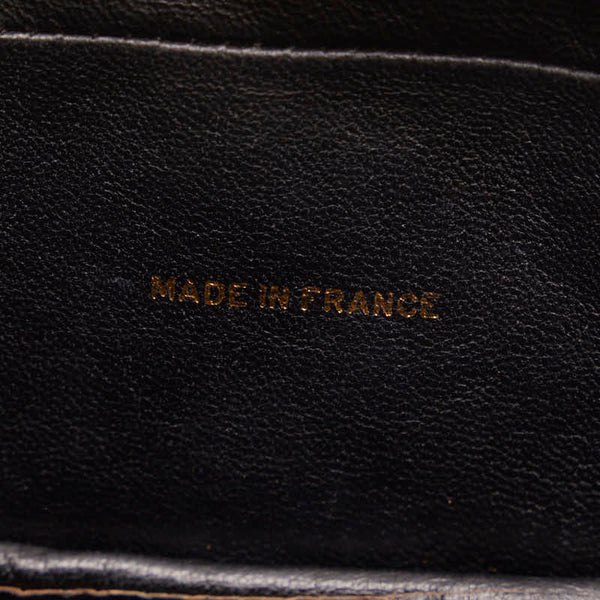 シャネル マトラッセ ココマーク タッセル 斜め掛け ショルダーバッグ ブラック レザー レディース CHANEL 【中古】