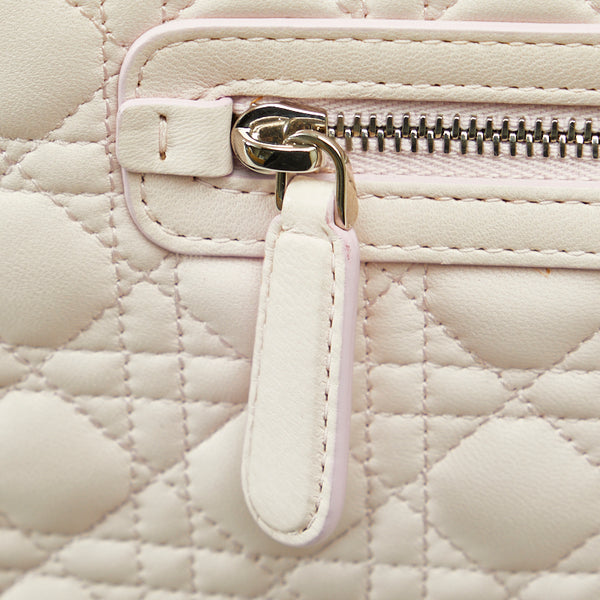 ディオール カナージュ ニューロック シルバー金具 チェーンショルダーバッグ ピンク レザー レディース Dior 【中古】