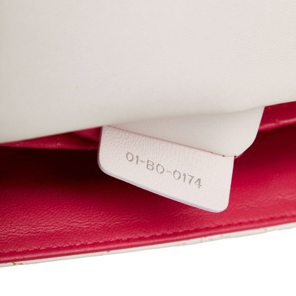 ディオール カナージュ ニューロック シルバー金具 チェーンショルダーバッグ ピンク レザー レディース Dior 【中古】