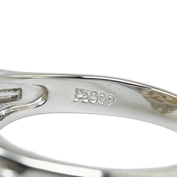 Pt900 プラチナ パール10mm ダイヤ0.43ct リング 指輪 レディース 10.5号 【中古】