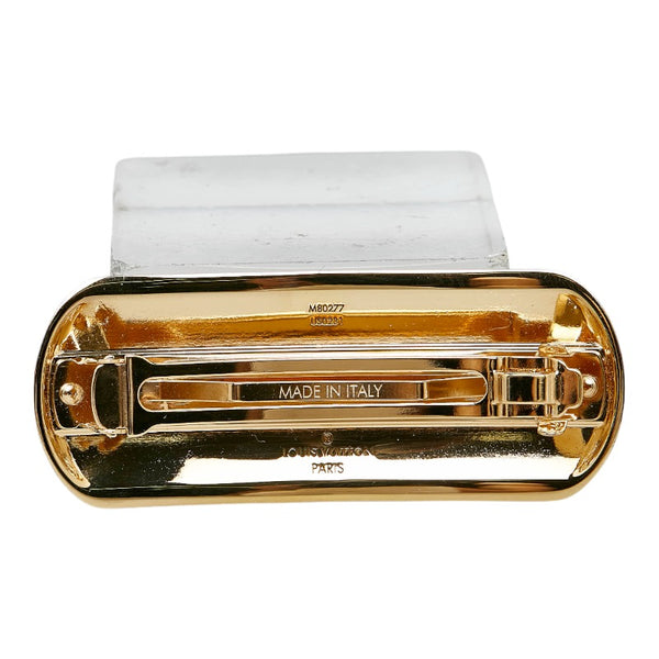 ルイ ヴィトン ナノグラム ヘアピン へアクリップ バレッタ M80277 ゴールド メッキ レディース LOUIS VUITTON 【中古】