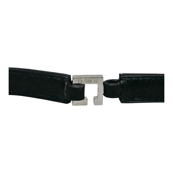 エルメス メドールダブル ブレスレット ブラック レディース HERMES 【中古】