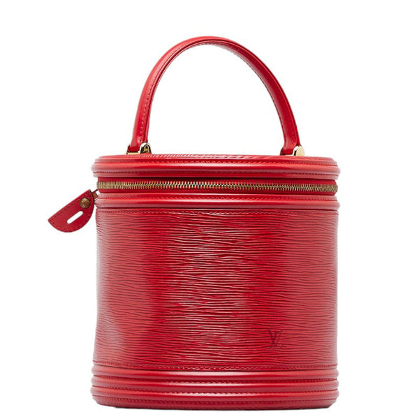 ルイ ヴィトン エピ カンヌ バニティバッグ ハンドバッグ  M48037 カスティリアンレッド レザー レディース LOUIS VUITTON 【中古】
