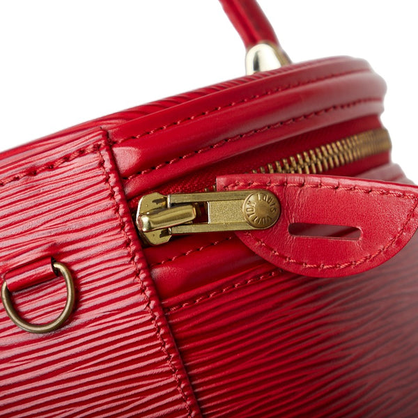ルイ ヴィトン エピ カンヌ バニティバッグ ハンドバッグ  M48037 カスティリアンレッド レザー レディース LOUIS VUITTON 【中古】