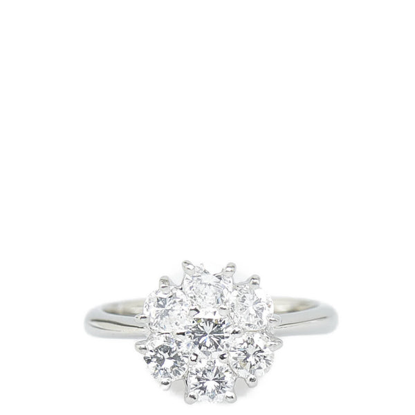 Pt900 プラチナ ダイヤ1.00ct リング 指輪 レディース 7号 【中古】