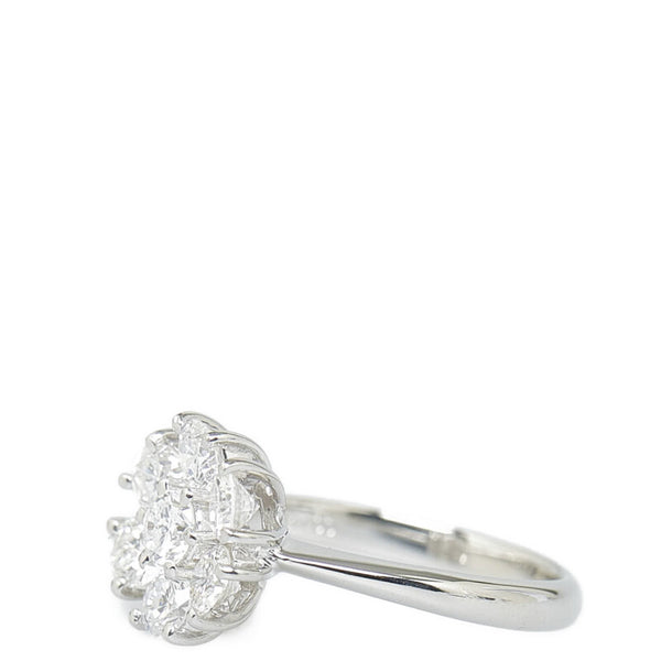 Pt900 プラチナ ダイヤ1.00ct リング 指輪 レディース 7号 【中古】