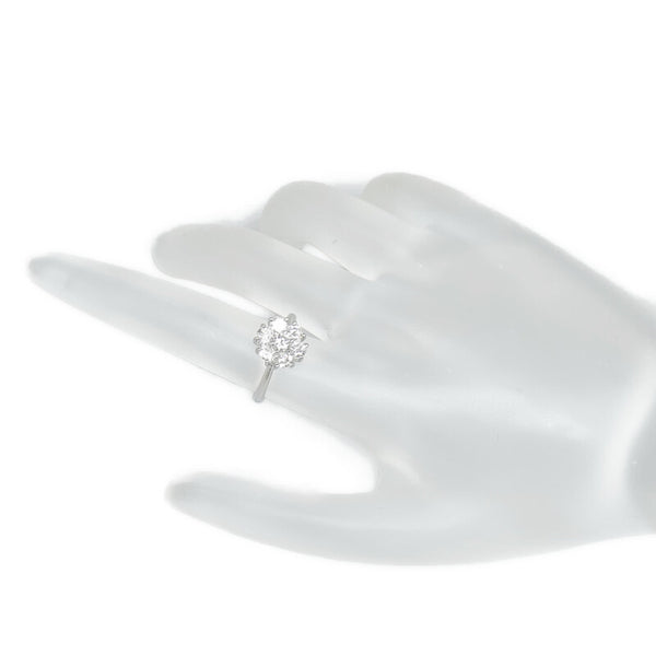 Pt900 プラチナ ダイヤ1.00ct リング 指輪 レディース 7号 【中古】