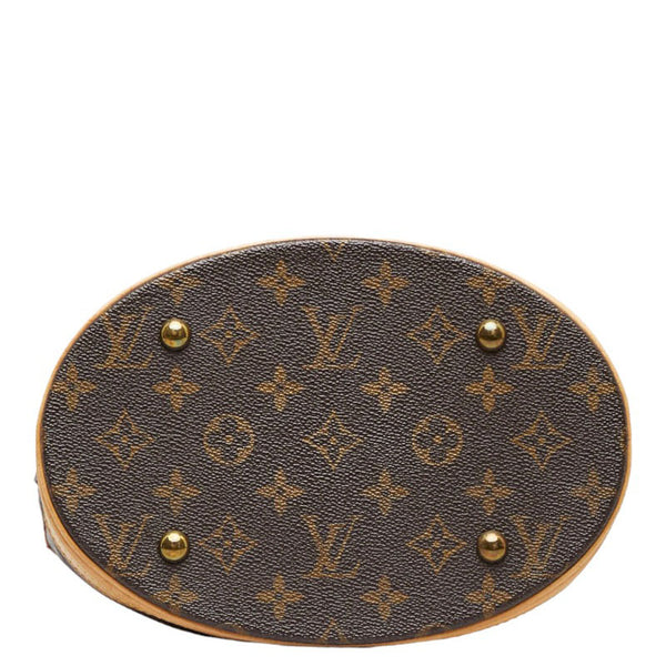 ルイ ヴィトン モノグラム バケットPM トートバッグ ショルダーバッグ M42238 ブラウン PVC レザー レディース LOUIS VUITTON 【中古】