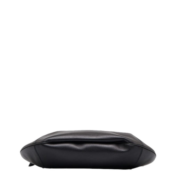 グッチ 編み込みハンドル ワンショルダーバッグ 106292 ブラック レザー レディース GUCCI 【中古】