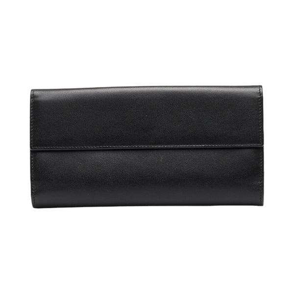 グッチ パンサー 長財布 ブラック レザー レディース GUCCI 【中古】