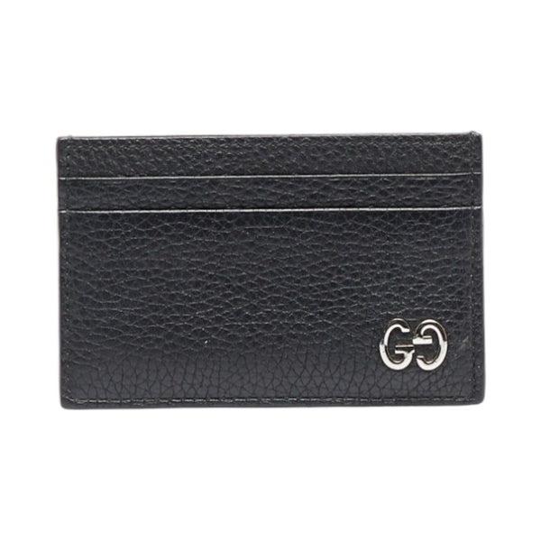 グッチ ダブルG パスケース カードケース 547081 ブラック レザー レディース GUCCI 【中古】