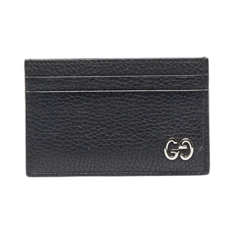 グッチ ダブルG パスケース カードケース 547081 ブラック レザー レディース GUCCI 【中古】