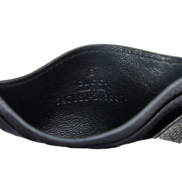 グッチ ダブルG パスケース カードケース 547081 ブラック レザー レディース GUCCI 【中古】