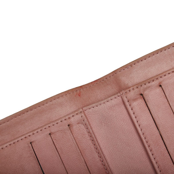 シャネル ココマーク 二つ折り財布 ピンク キャビアスキン レディース CHANEL 【中古】